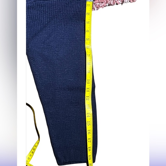 Rare Iconic Vintage POLO Ralph Lauren NAVY 100% Cashmere Flag Sweater Size Large - Picture 5 of 6